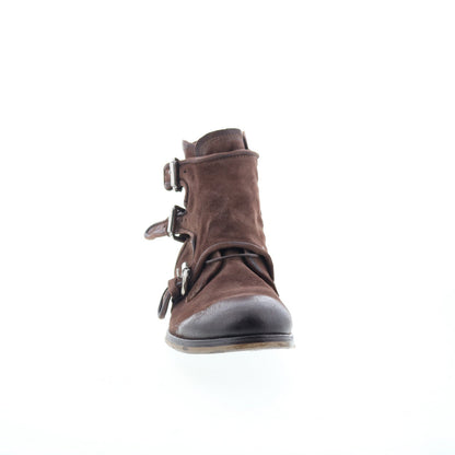 Copper Mens Brown Leather Zipper Casual Dress Boots