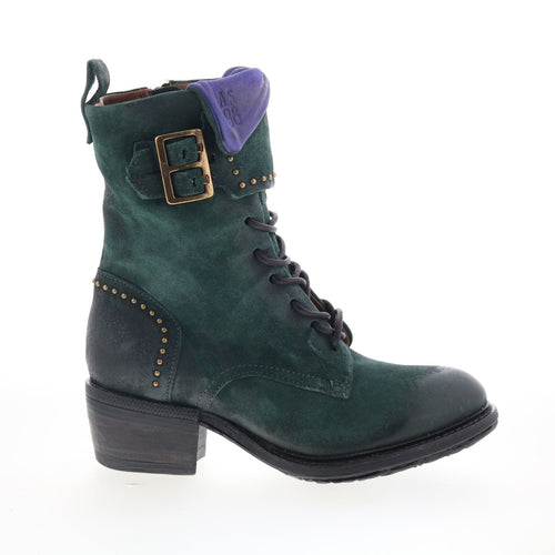 Cree Womens Green Suede Zipper Casual Dress Boots