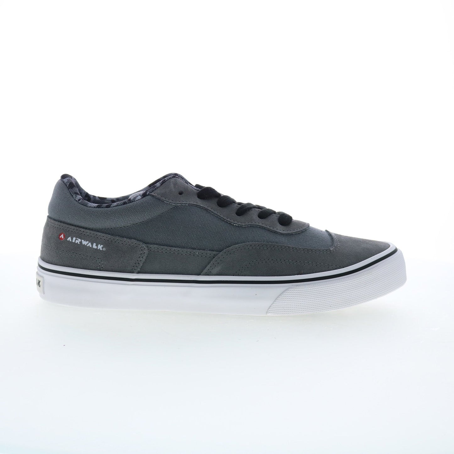 Airwalk Kickflip CW06510M Mens Gray Suede Skate Inspired Sneakers Shoes