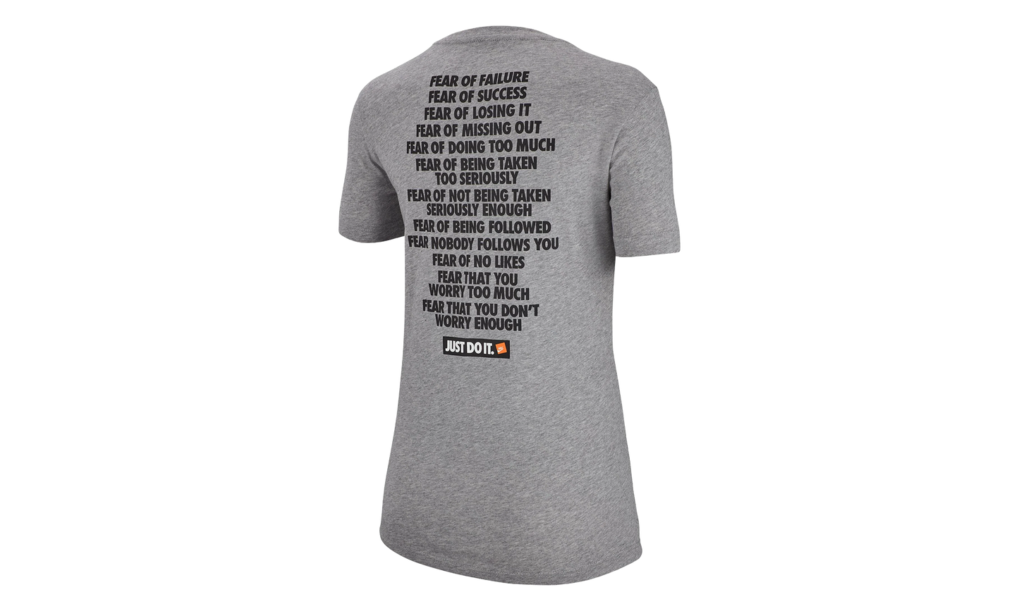 NSW Just Do It T Shirt WMNS"Grey" AR3894 063