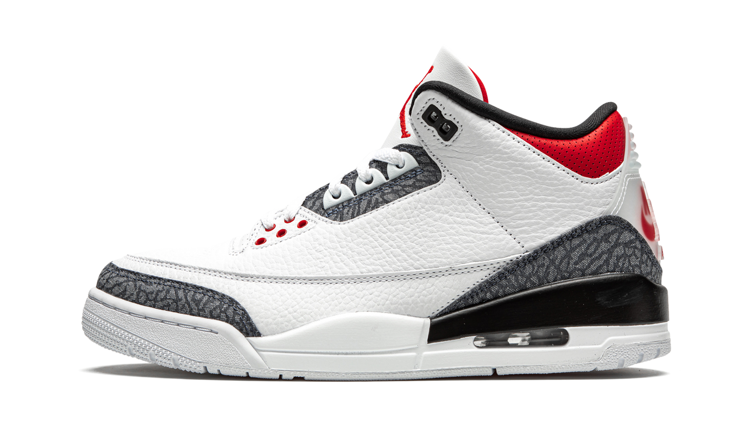3 Retro SE DNM "Fire Red Denim" CZ6431 100