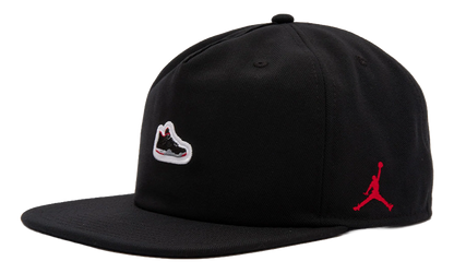 Jordan Pro Unstructured AJ4 Patch Hat "Black / University Red" IM5688 010