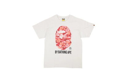Red Big Head Tee "White" BAP XTSH 0050