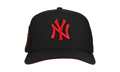 9FIFTY New York Yankees 1999 World Series A Frame Snapback Hat "Black / Red - Visor" NE260