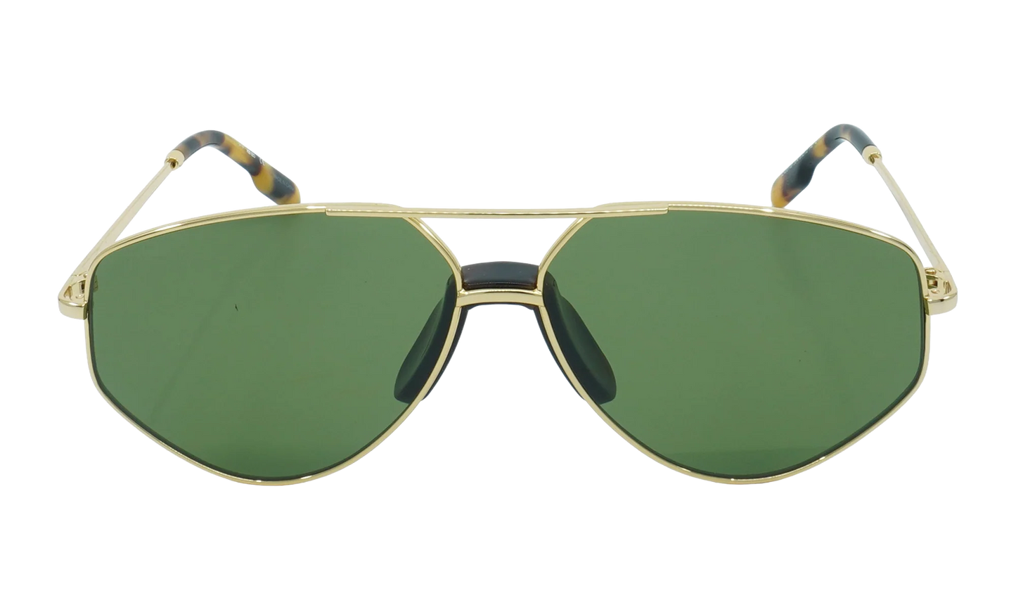 Round Oval Gold Sunglasses "Gold" KZ40014U30N