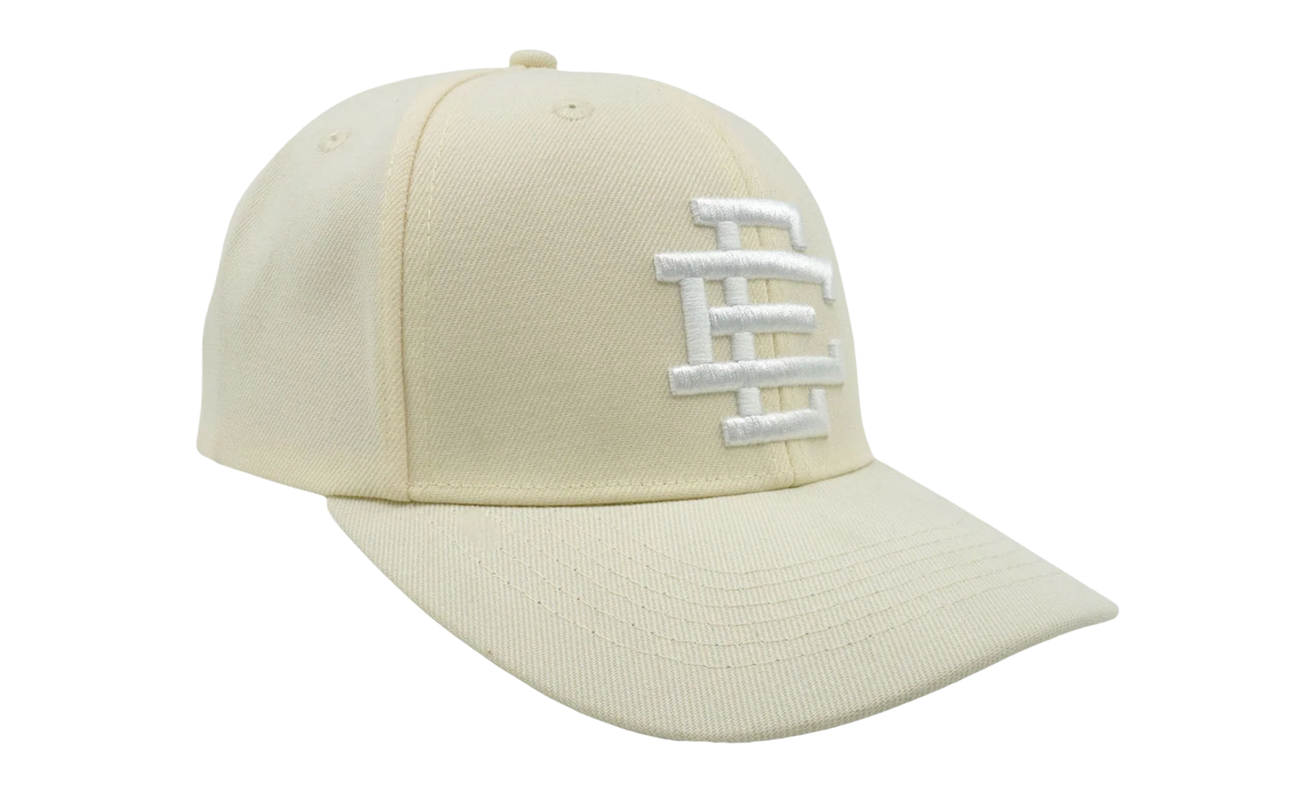 6 PANEL STRUCTURED SNAPBACK "Cream/White" EE440