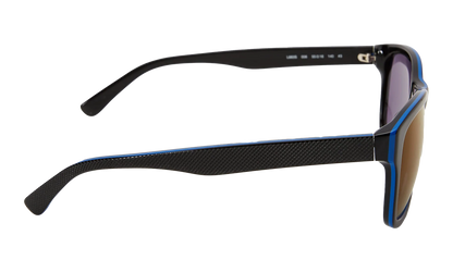 Rectangle Sunglasses "Shiny Black" L683S-006