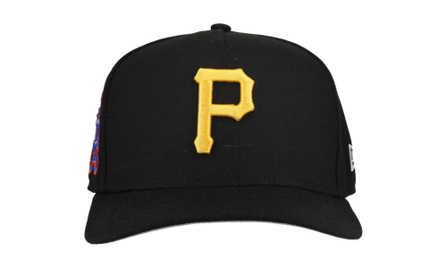 9FIFTY Pittsburgh Pirates 1976 Team Color A Frame Snapback Hat "Black (Grey Brim)" NE483