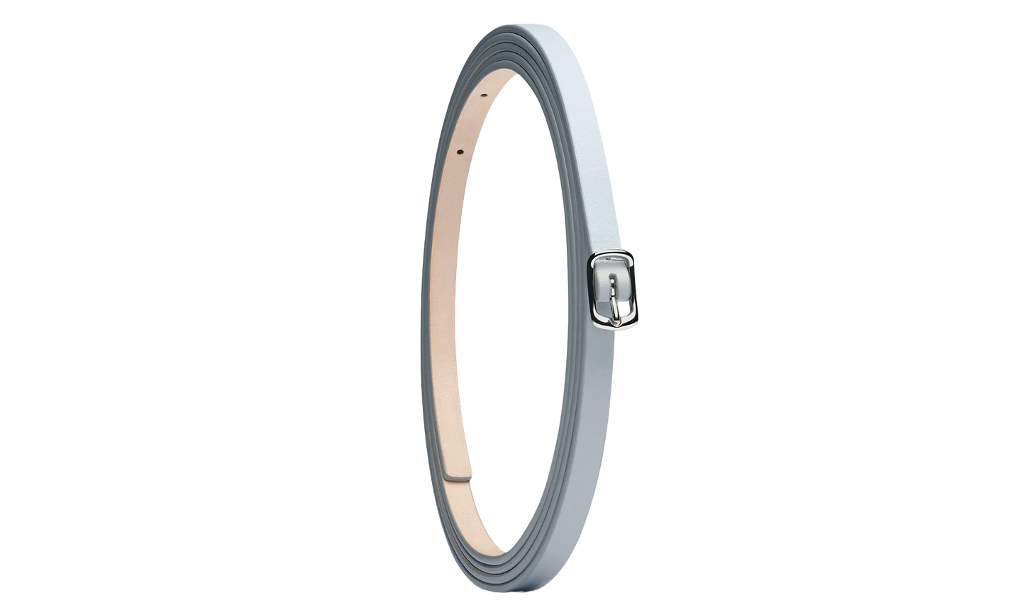 SLIM LEATHER BELT "CELESTIAL BLUE" SA1TP0008P5427T6172