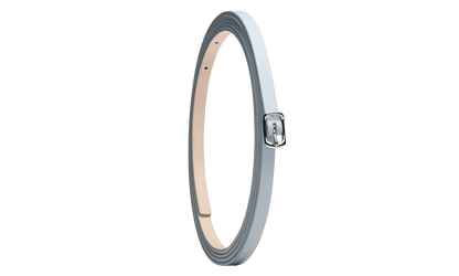SLIM LEATHER BELT "CELESTIAL BLUE" SA1TP0008P5427T6172