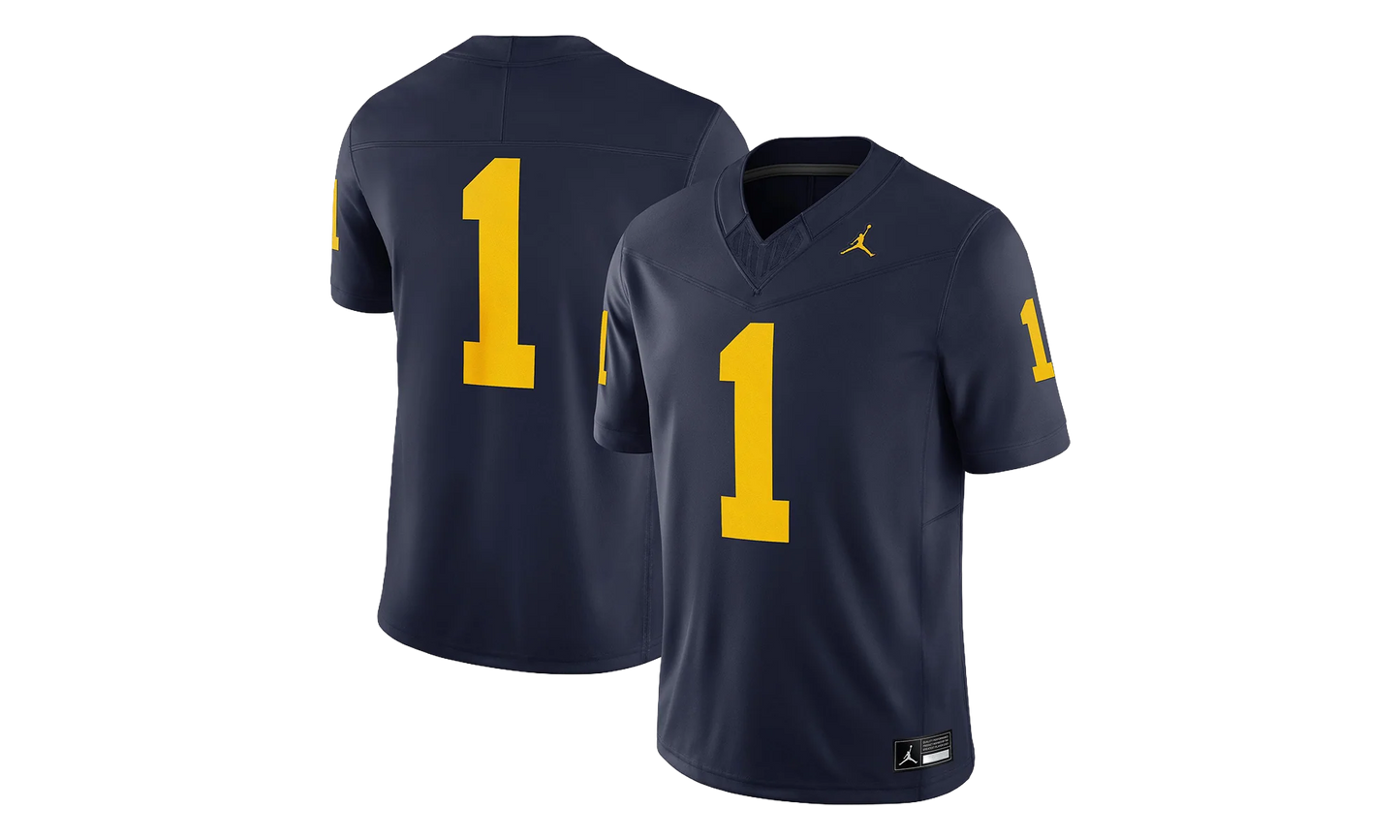 Air Jordan NCAA Michigan Wolverines Home Limited Jersey "Navy" CQ7394 419