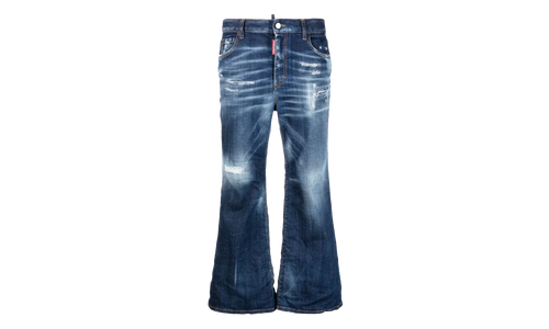 Super Flare Cropped Jeans WMNS "Denim" S72LB0640S30342470
