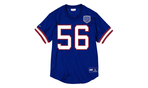 NFL Name & Number Mesh Crew Neck Shirt "New York Giants - Royal" NNMPMG18061 NYGROYA90LTA