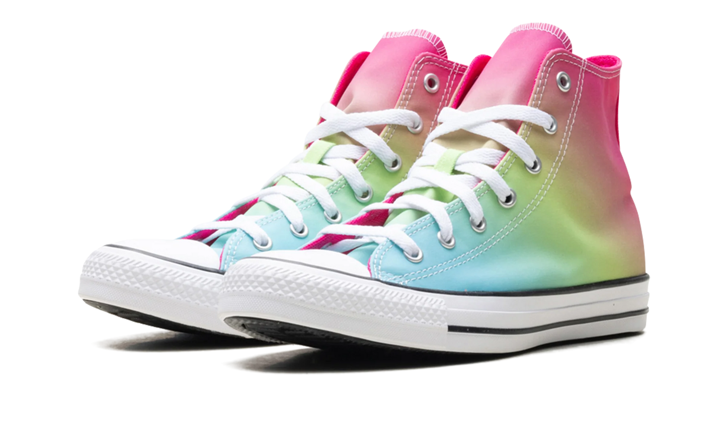 All Star Hi GS "Bright Ombre / Triple Cyan / Chaos Fuchsia" A07337F
