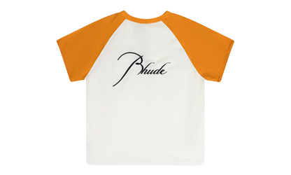 Raglan T-Shirt "White / Orange" RHDMTPS0144 ORN