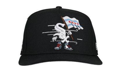 9FIFTY Chicago White Sox Cartoon A Frame Snapback Hat "Black" NE98