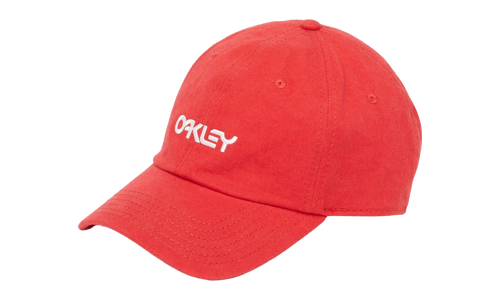 6-Panel Washed Cotton Strapback Hat "Red Line" 912029 465 OAKLEY