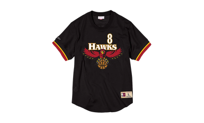NBA Steve Smith Name & Number Mesh Crewneck "Atlanta Hawks - Black" BA84WX AHA K CCO