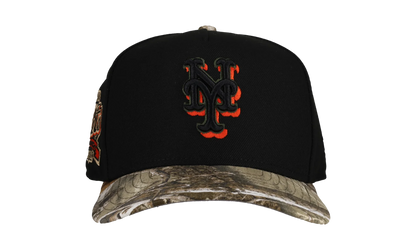 9FIFTY New York Mets 40th Anniversary A Frame Snapback Hat "Real Tree / Black" NE211