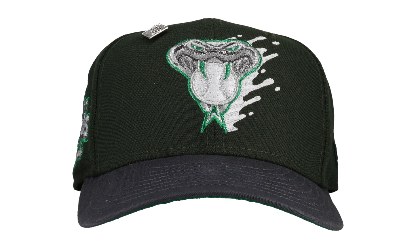 59FIFTY Arizona Diamondbacks 20th Anniversary Fitted Hat "Green Splatter / Metallic" 44707727573180