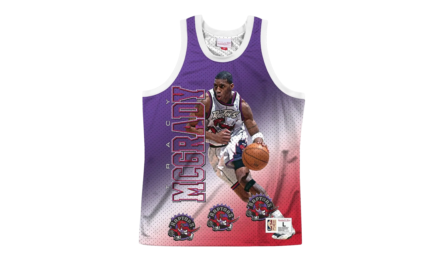 NBA Behind The Back Jersey "Toronto Raptors Tracy McGrady" MSTKMI19002 TRAWHITTMC