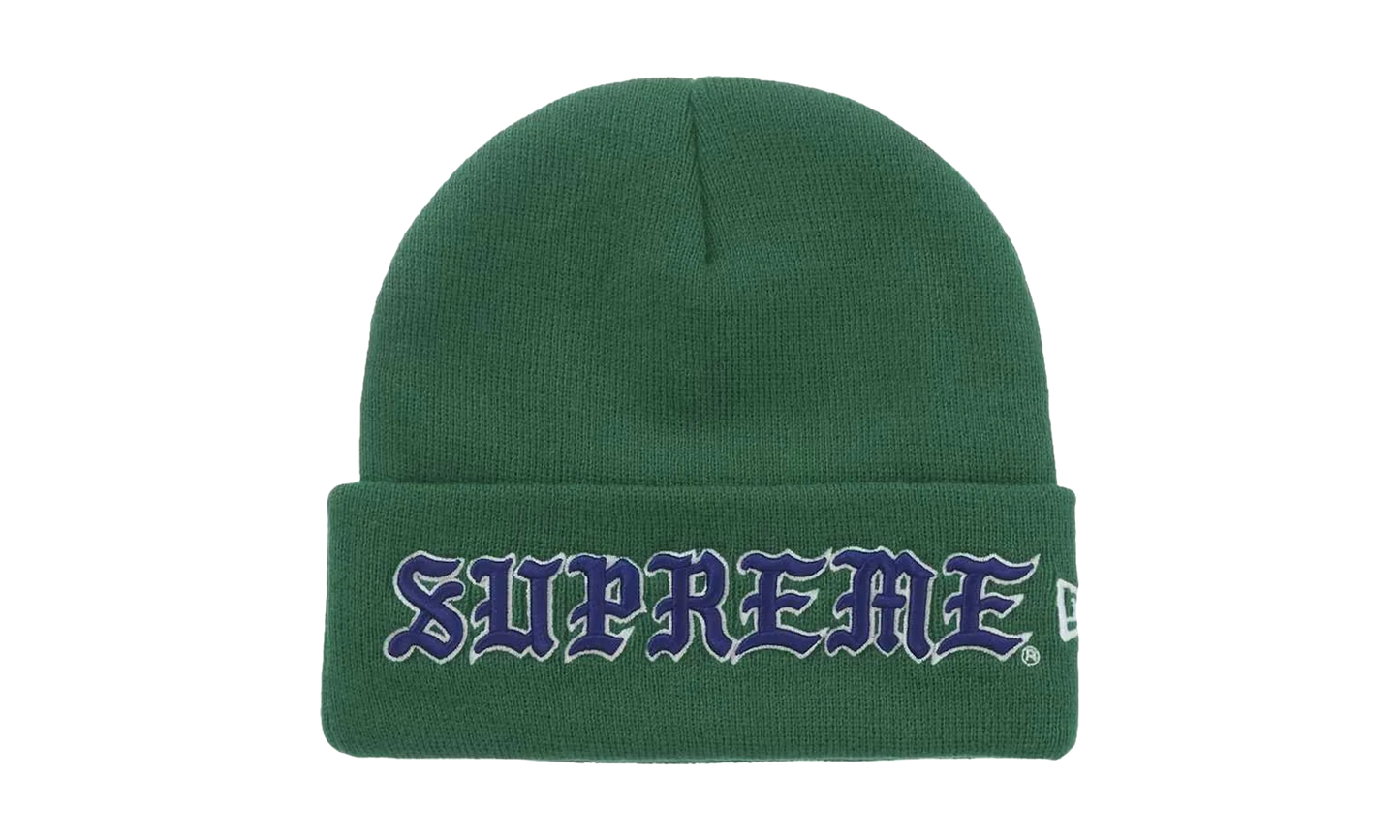 New Era Old English Beanie "Green" SU27210