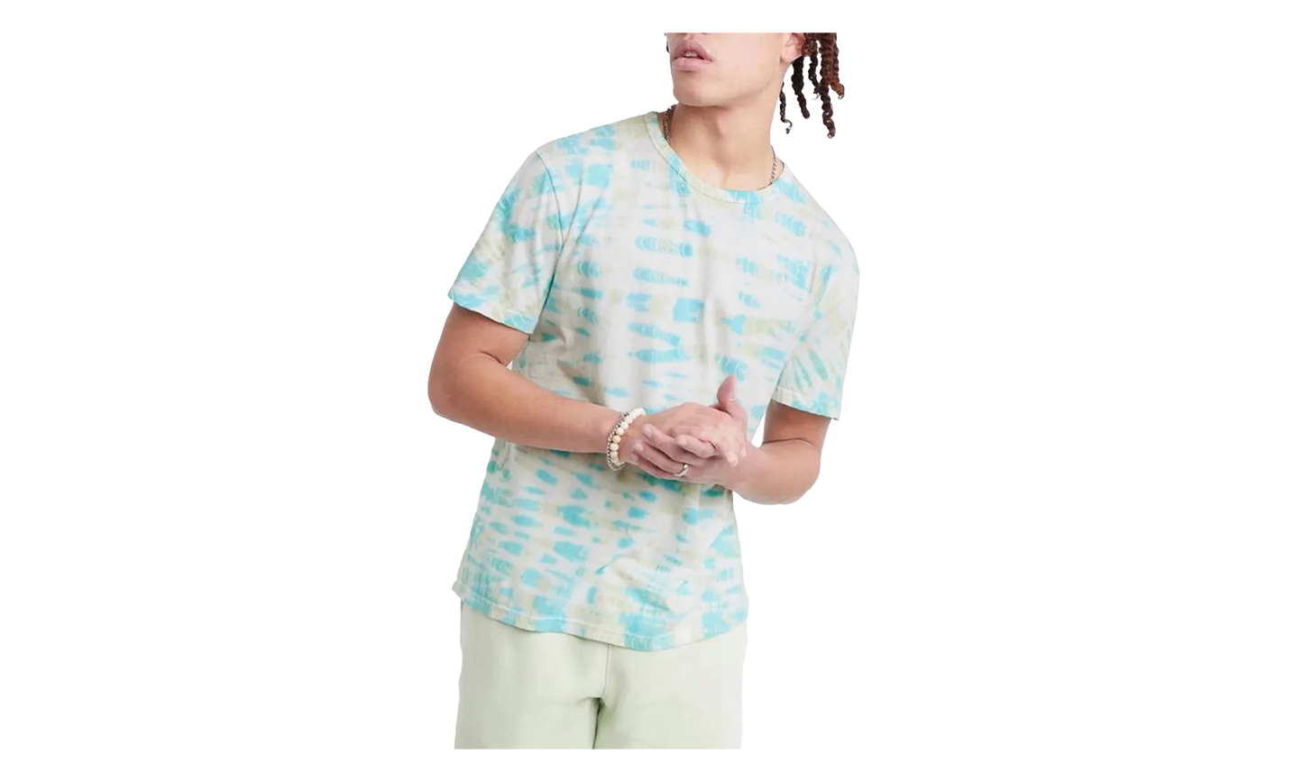 Lightweight T-Shirt "Wave Dye Portal Teal" T3139 586529AJGJ