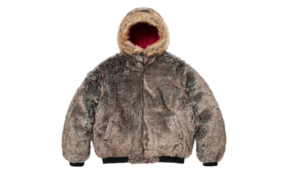 Reversible Faux Fur Hooded Work Jacket "SS26 - Red" SU27010