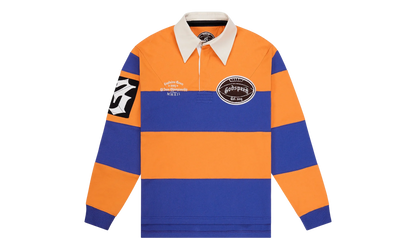 Classic Field Rugby Shirt "Orange / Blue" JUEQ81MO