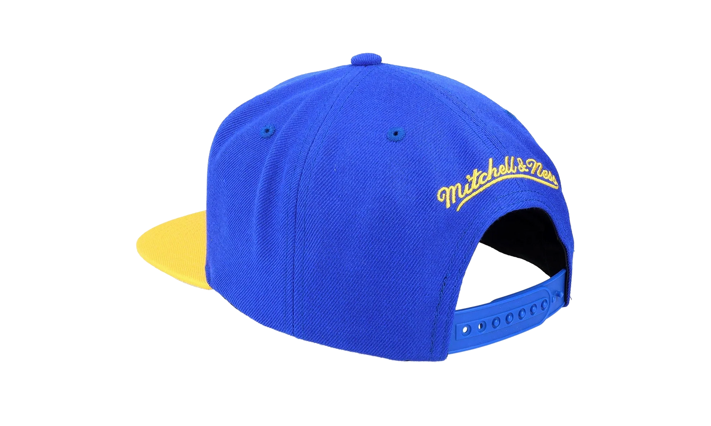 NBA Team 2 Tone 2.0 Snapback Cap "Golden State Warriors - Royal / Yellow" HHSS3264 GSWYYPPPRYYW