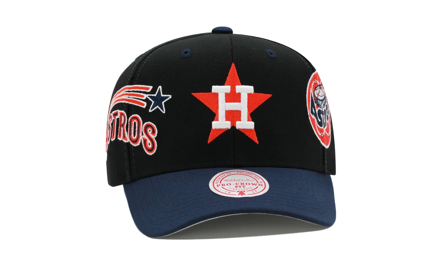 MLB Cooperstown Overbite Pro Snapback Cap "Houston Astros - Black" HHSS7314 HASYYPPPBLCK