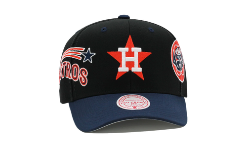 MLB Cooperstown Overbite Pro Snapback Cap "Houston Astros - Black" HHSS7314 HASYYPPPBLCK