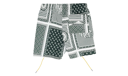 Card Print Swim Trunks "Green" RHDMACC0055 GRN