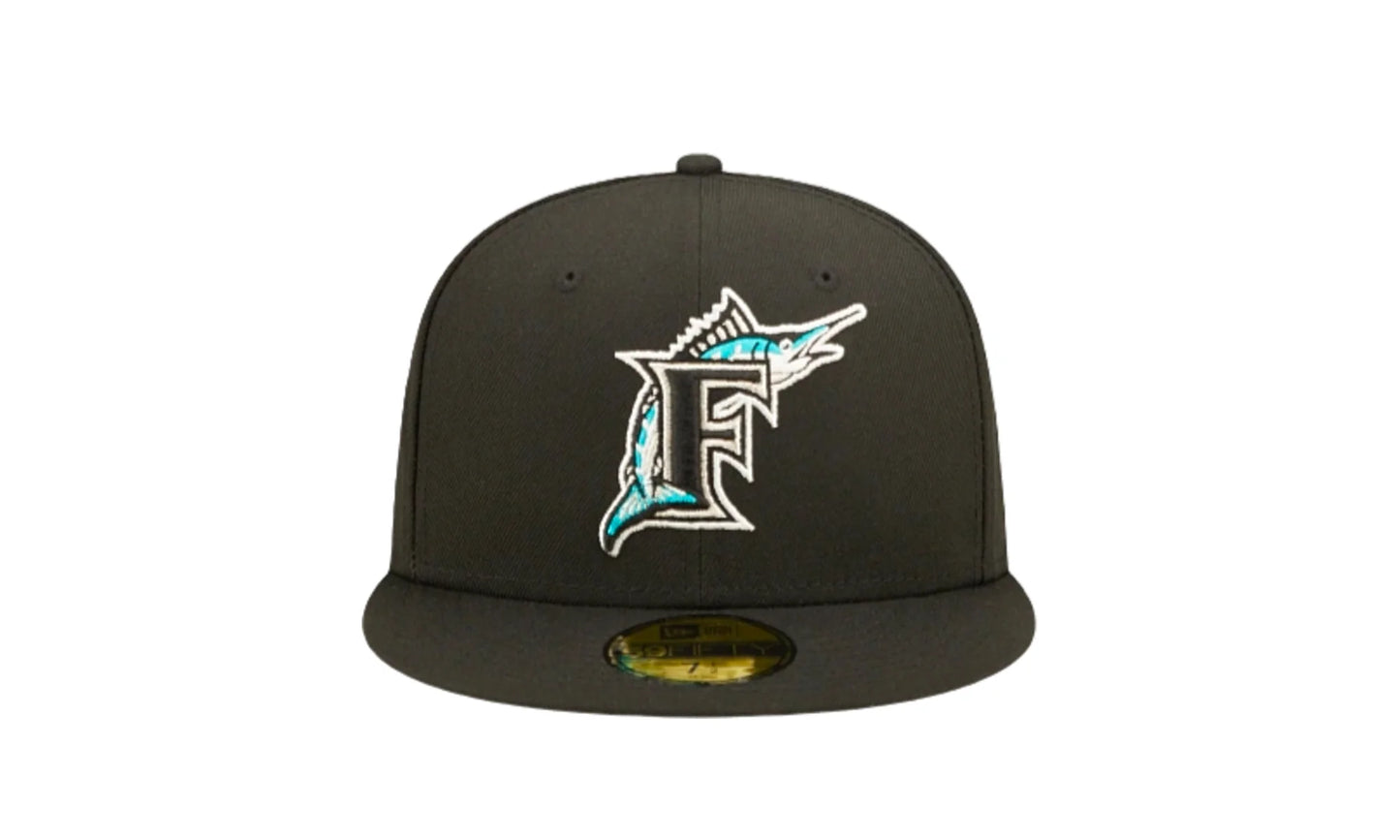 59Fifty MLB Florida Marlins Pop Sweat Fitted Hat "Black" 60243518