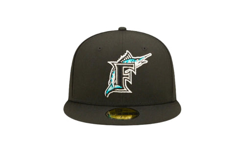59Fifty MLB Florida Marlins Pop Sweat Fitted Hat "Black" 60243518