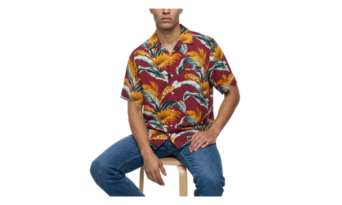 Linen Pattern Shirt "Multicolor" S67DR0001S78219210S