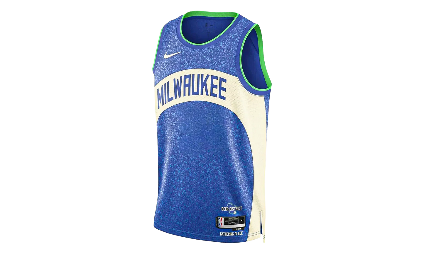 NBA City Swingman Jersey "2023-24 Milwaukee Bucks - Photo Blue" DX8539 406