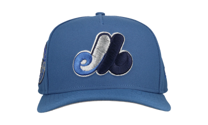 9FIFTY Montreal Expos 1982 All Star Game A Frame Snapback Hat "Indigo" NE167