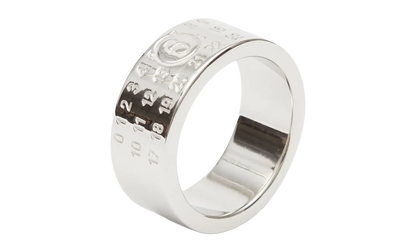 Minimal Logo 8mm Ring "Palladio Polished" SM6UQ0057 P646951