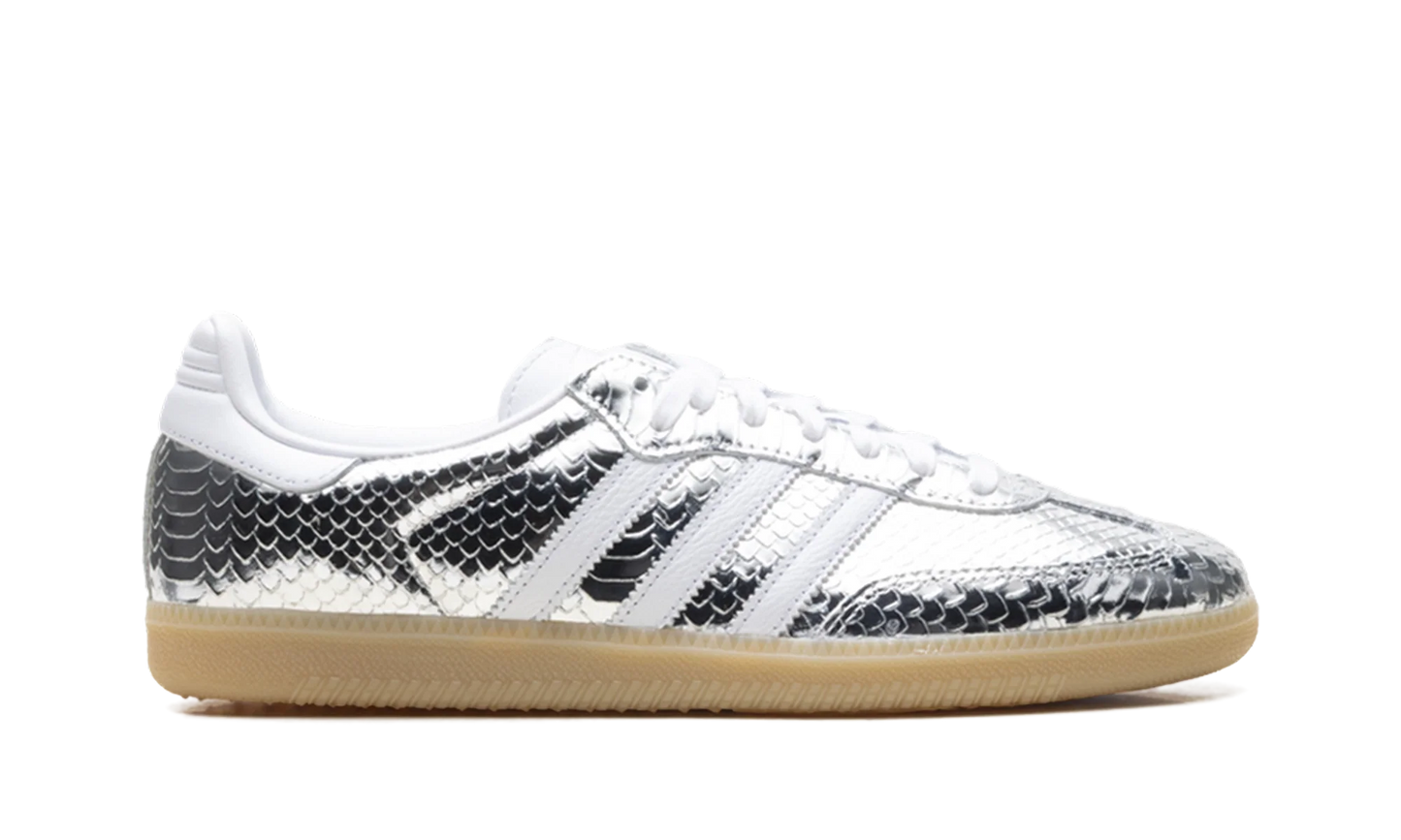 Adidas Samba OG WMNS "Patent Snakeskin Silver Metallic" IH9016