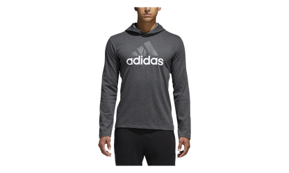 Badge of Sport Long Sleeve Hoodie "Dark Grey Heather" BR1455
