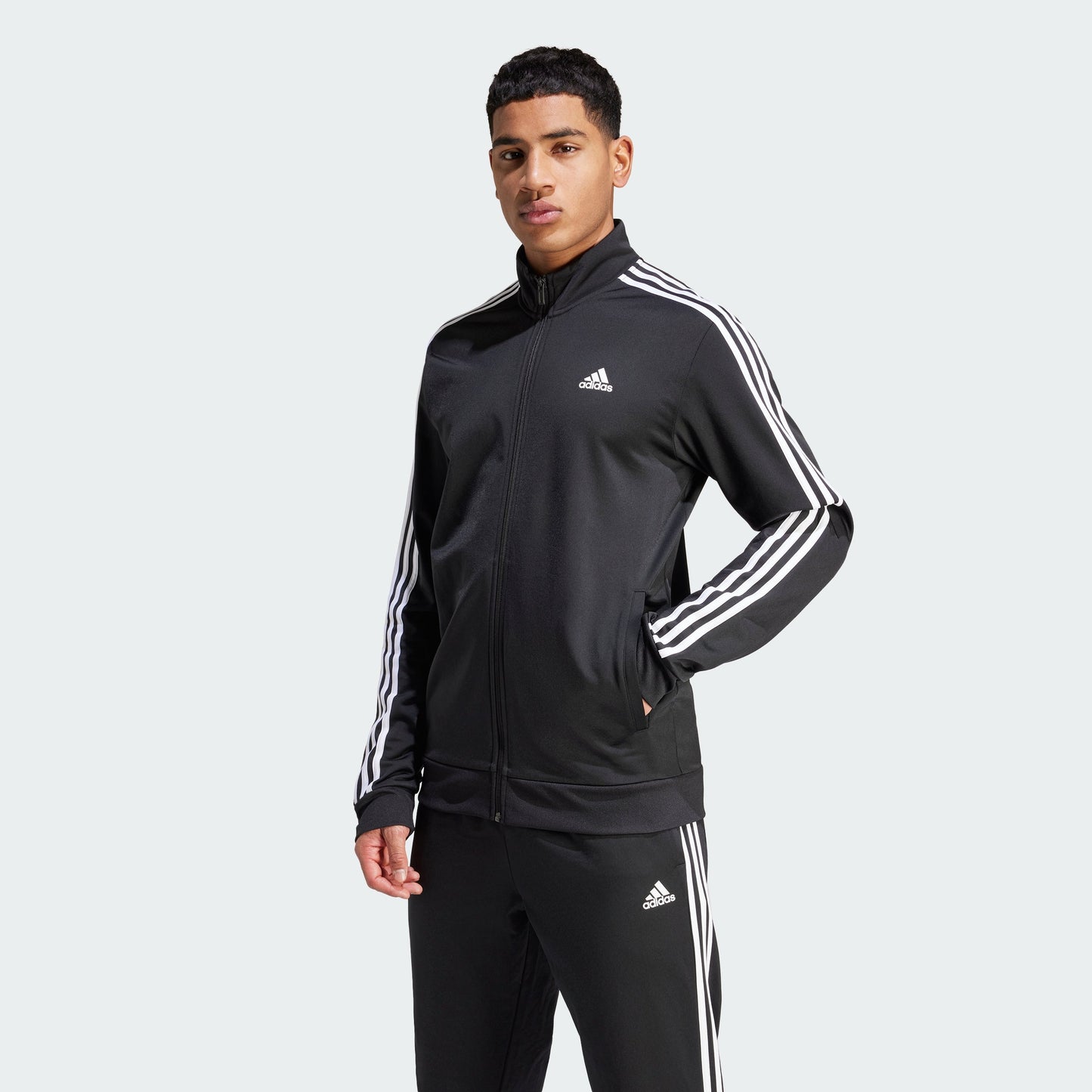 Men's adidas Essentials Warm-Up 3-Stripes Track Jacket