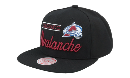 NHL Retro Lock Up Snapback Cap "Colorado Avalanche - Black" 6HSSLD21213 CAVBLCK