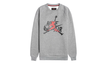 Air Jordan Jumpman Classics Crewneck Sweatshirt "Carbon Heather / Black" BV6006 091