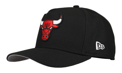 9FIFTY Chicago Bulls A Frame Snapback Hat "Black / White" 123451297975