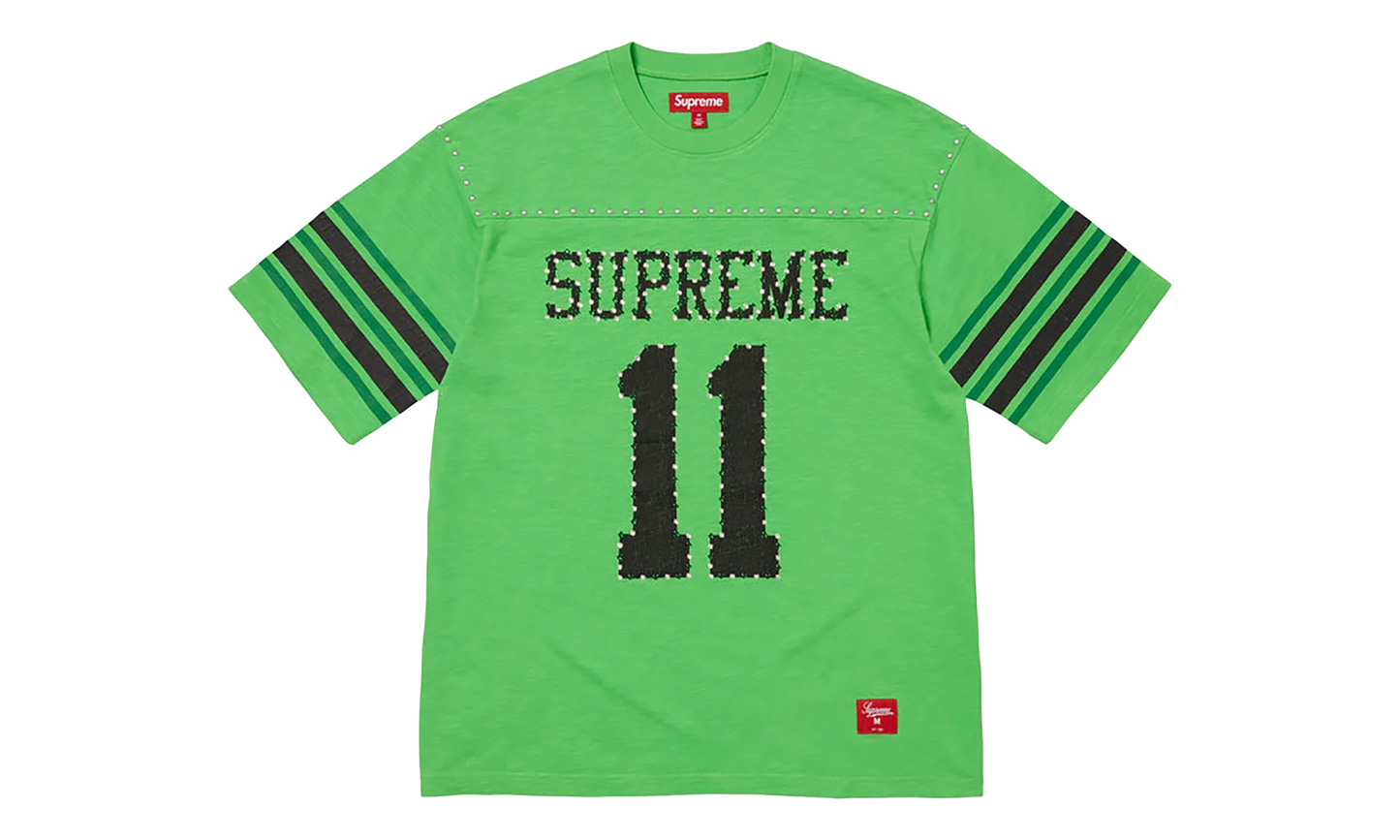 Studded S/S Football Top "SS26 - Green" SU27032