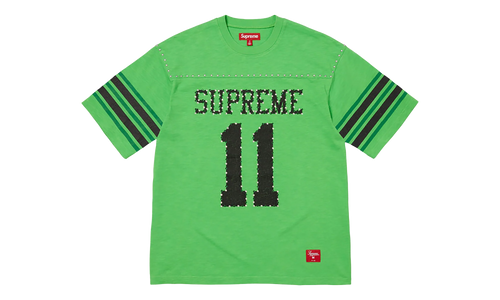 Studded S/S Football Top "SS26 - Green" SU27032