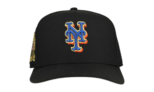 9FIFTY New York Mets 40th Anniversary A Frame Snapback Hat "Black" NE194