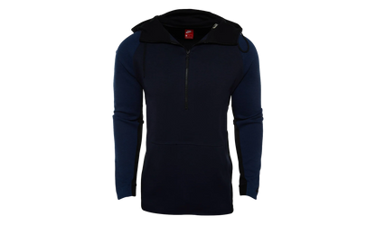 Tech Fleece Half Zip Hoodie "Obsidian Heather / Black" 884892 451