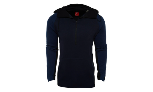 Tech Fleece Half Zip Hoodie "Obsidian Heather / Black" 884892 451